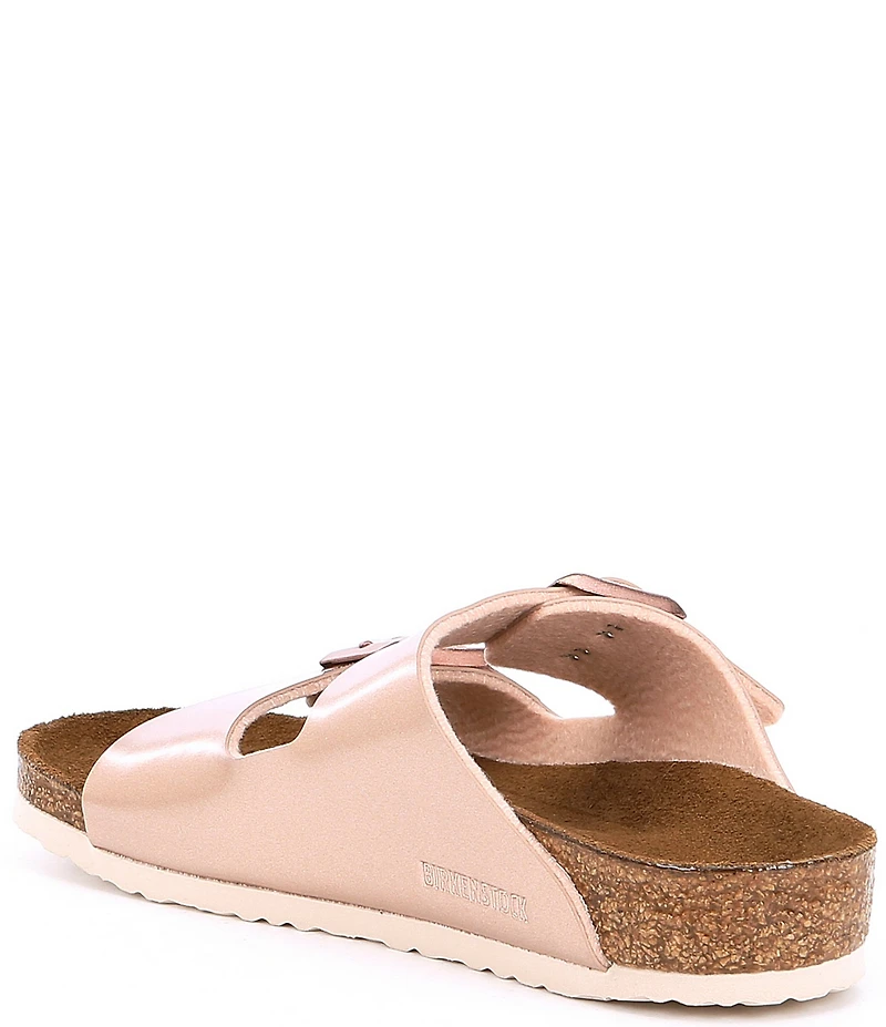 Birkenstock Girls' Arizona Metallic Slide Sandals (Toddler)