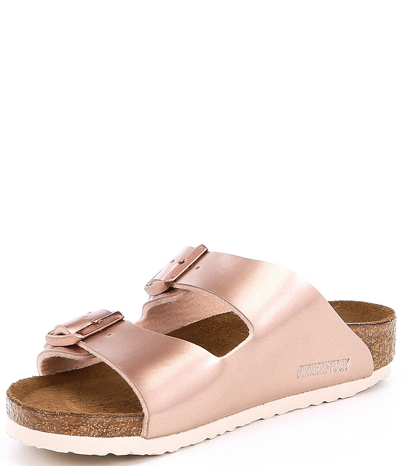 Birkenstock Girls' Arizona Metallic Slide Sandals (Toddler)