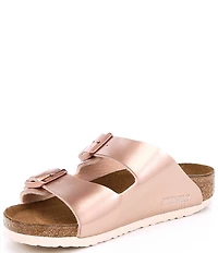 Birkenstock Girls' Arizona Metallic Slide Sandals (Toddler)