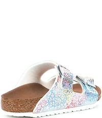 Birkenstock Girls' Arizona Holographic Vegan Leather Sandals (Infant)