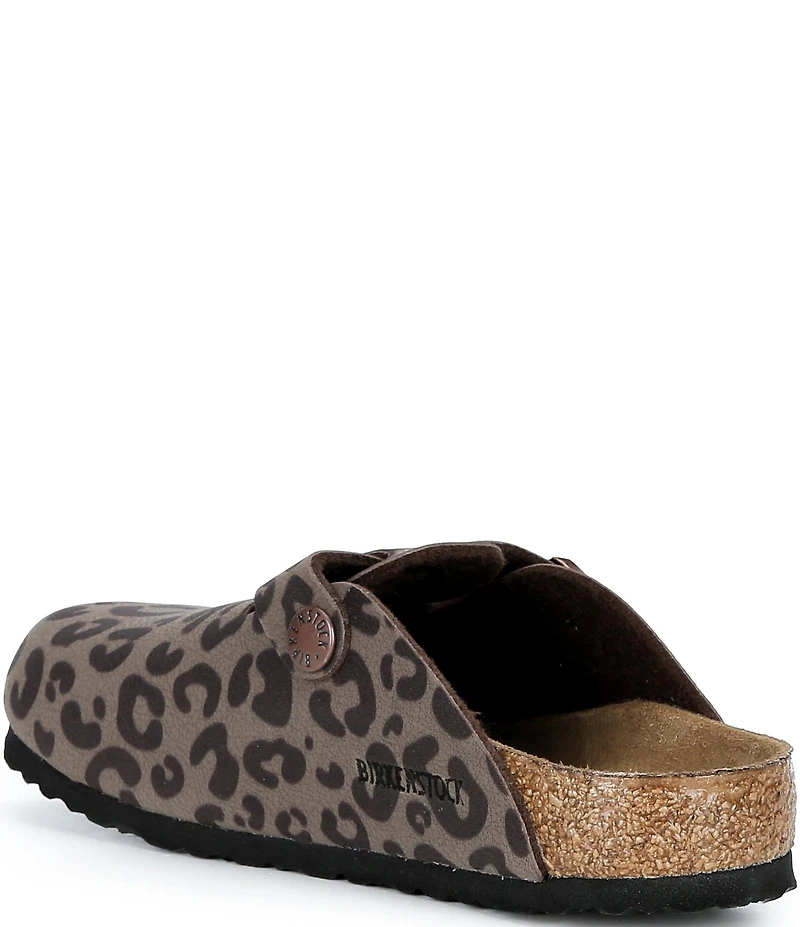 Birkenstock Girls' Boston 2.0 Birkibuc Leopard Print Clogs (Infant)