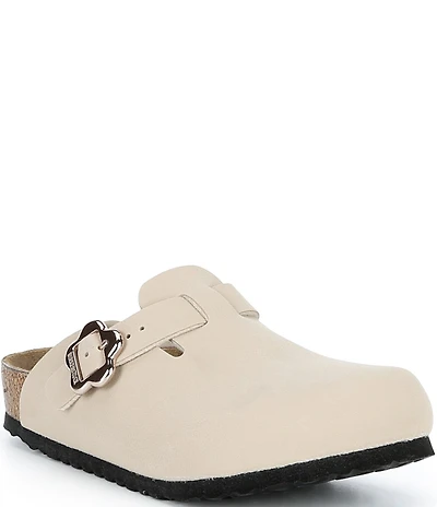 Birkenstock Girls' Boston Flower Buckle BirkioFlor Clogs (Youth)