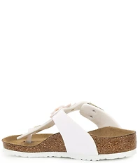 Birkenstock Girls' Gizeh Flower Ornamented Birko-Flor Thong Sandals (Youth)