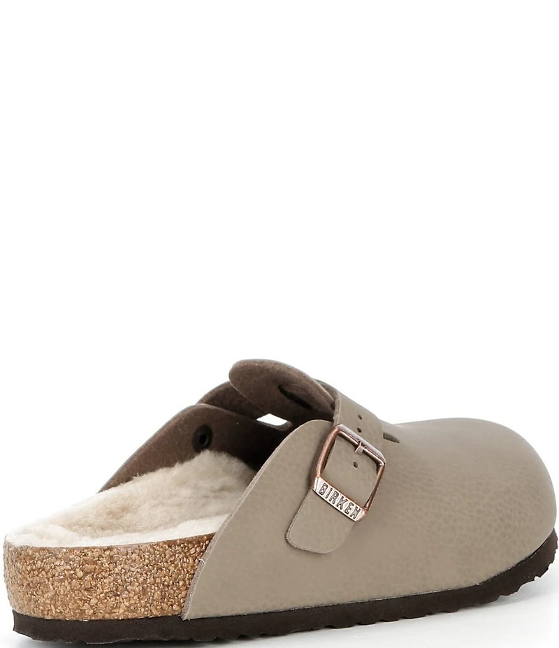 Birkenstock Kids' Boston Desert Soil Shearling Clogs (Youth)