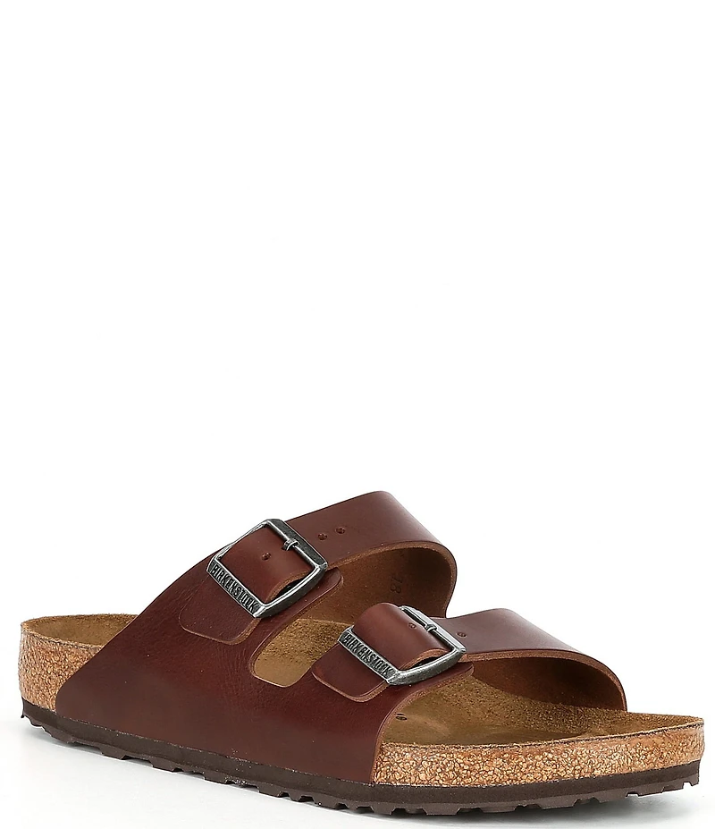 Birkenstock Men's Arizona Double Buckle Grip Slide Sandals