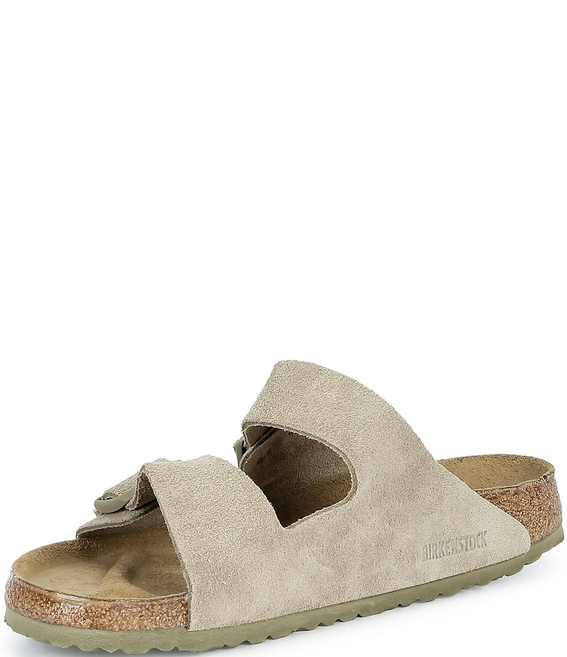 Birkenstock Men's Arizona Suede Leather Slide Sandals