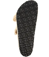 Birkenstock Men's Arizona Suede Shearling Slide Sandals