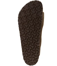 Birkenstock Men's Arizona Suede Shearling Slide Sandals