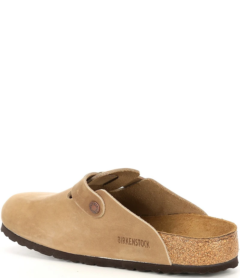 Birkenstock Men's Boston Oiled Leather Slip On Clogs