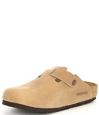 Birkenstock Men's Boston Oiled Leather Slip On Clogs