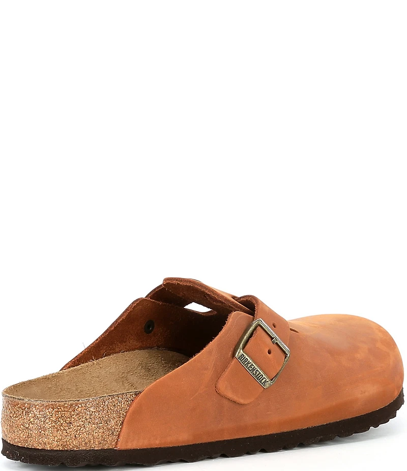 Birkenstock Men's Boston Oiled Leather Slip On Clogs