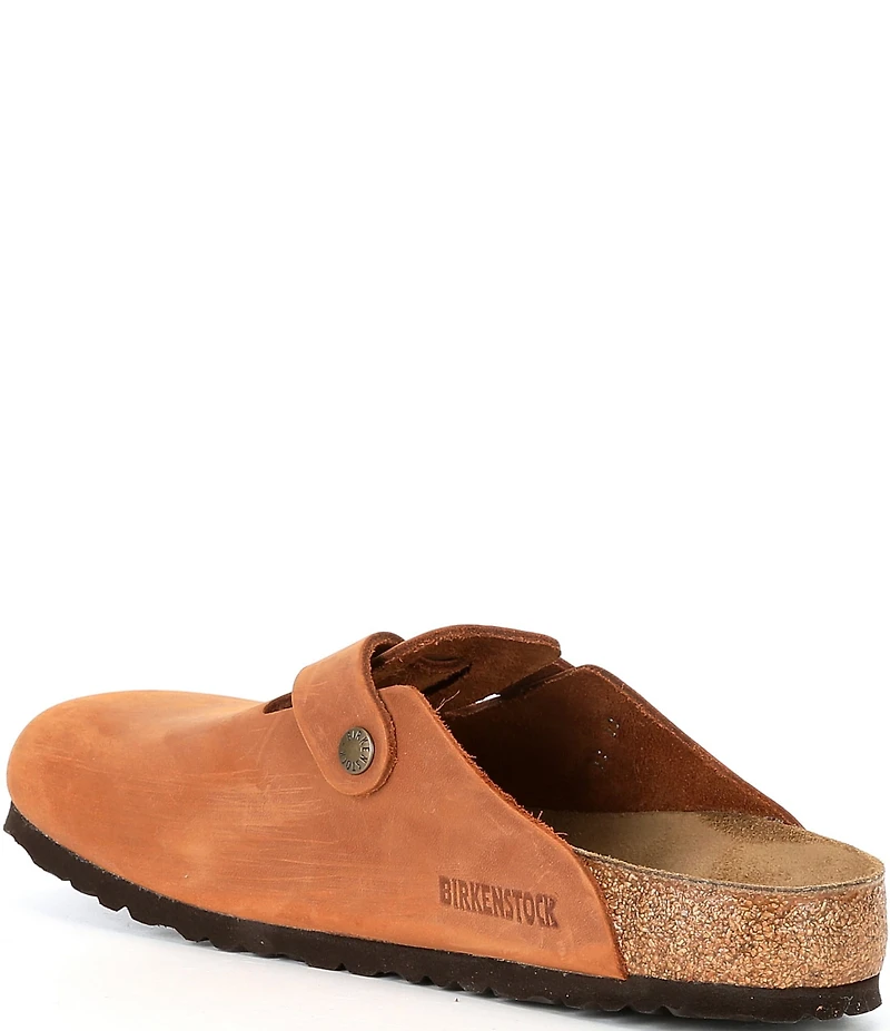 Birkenstock Men's Boston Oiled Leather Slip On Clogs
