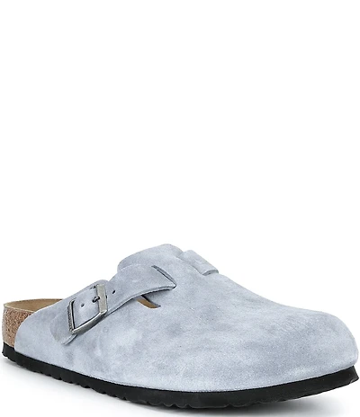 Birkenstock Men's Boston Suede Slip On Clogs