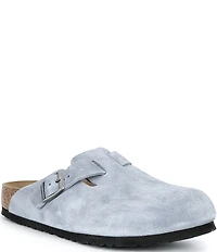 Birkenstock Men's Boston Suede Slip On Clogs
