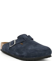 Birkenstock Men's Boston Suede Slip On Clogs