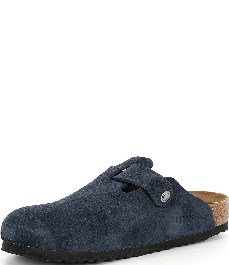Birkenstock Men's Boston Suede Slip On Clogs