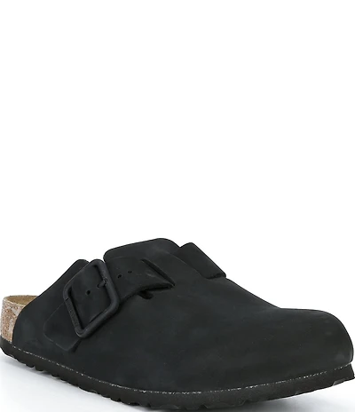 Birkenstock Men's Boston Wire Buckle Nubuck Clogs