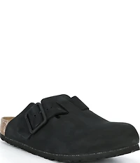 Birkenstock Men's Boston Wire Buckle Nubuck Clogs