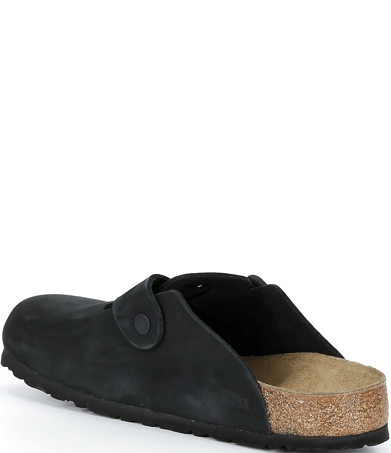 Birkenstock Men's Boston Wire Buckle Nubuck Clogs