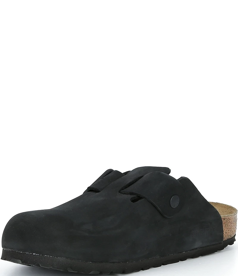 Birkenstock Men's Boston Wire Buckle Nubuck Clogs