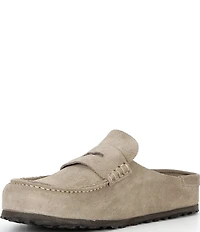 Birkenstock Men's Naples Suede Wrapped Penny Keeper Clogs