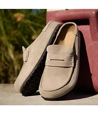 Birkenstock Men's Naples Suede Wrapped Penny Keeper Clogs