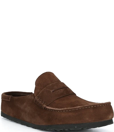 Birkenstock Men's Naples Suede Wrapped Penny Keeper Clogs