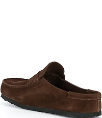Birkenstock Men's Naples Suede Wrapped Penny Keeper Clogs