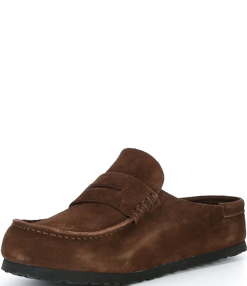 Birkenstock Men's Naples Suede Wrapped Penny Keeper Clogs