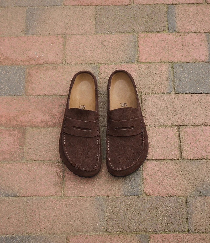 Birkenstock Men's Naples Suede Wrapped Penny Keeper Clogs