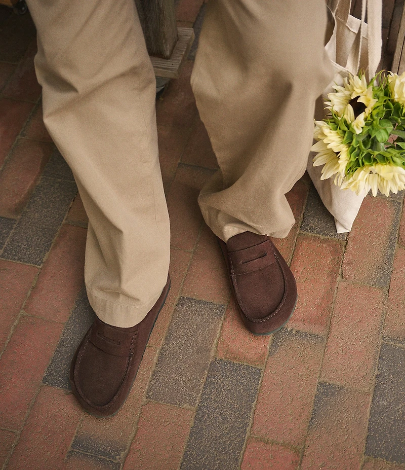 Birkenstock Men's Naples Suede Wrapped Penny Keeper Clogs