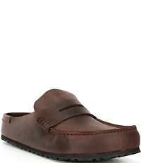 Birkenstock Men's Naples Wrapped Leather Penny Keeper Clogs