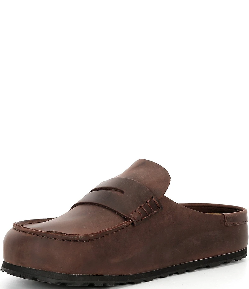 Birkenstock Men's Naples Wrapped Leather Penny Keeper Clogs