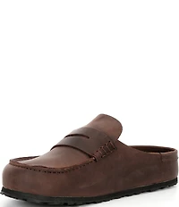 Birkenstock Men's Naples Wrapped Leather Penny Keeper Clogs