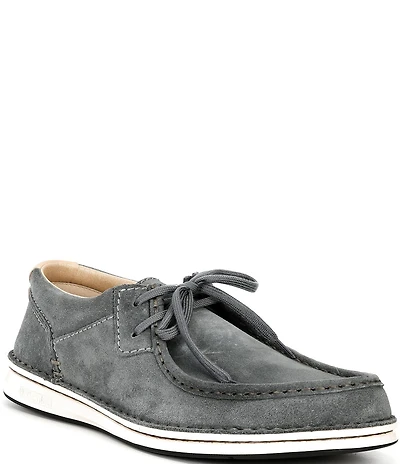 Birkenstock Men's Pasadena Suede Lace Up Moccasins