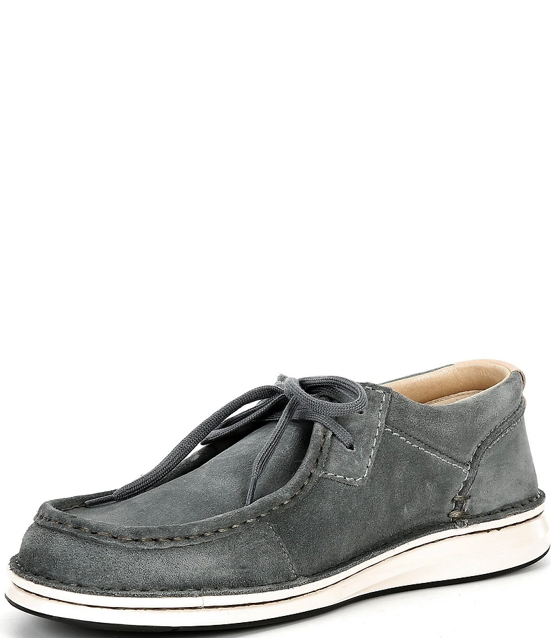 Birkenstock Men's Pasadena Suede Lace Up Moccasins