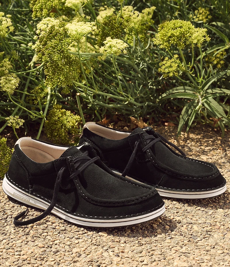 Birkenstock Men's Pasadena Suede Lace Up Moccasins