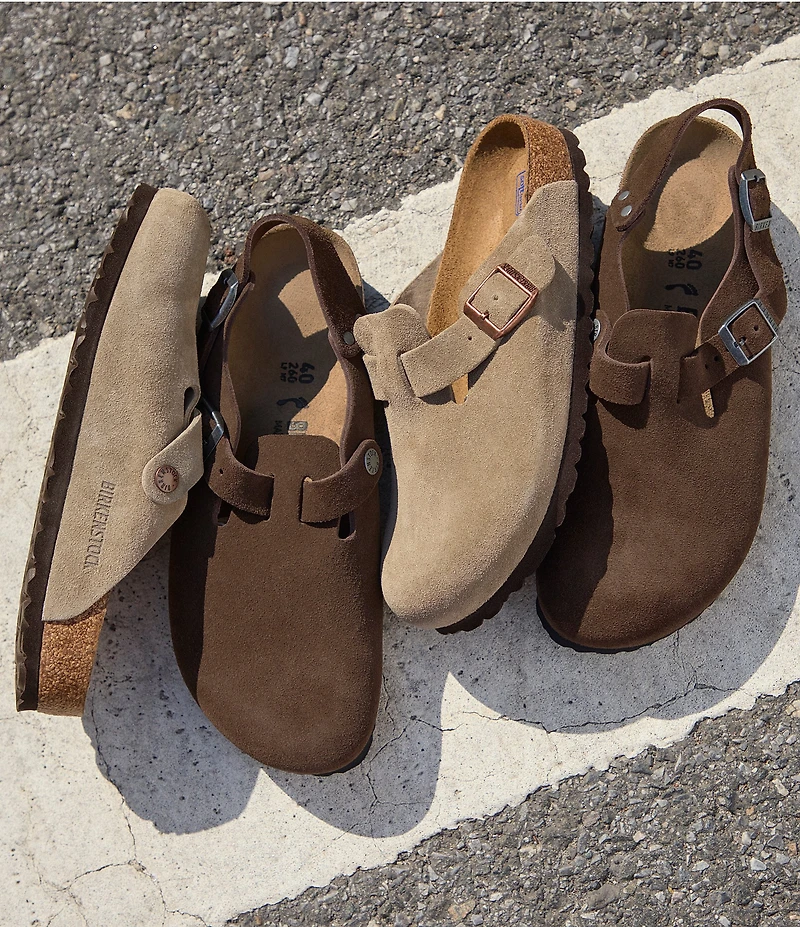 Birkenstock Men's Tokio Suede Backstrap Clogs