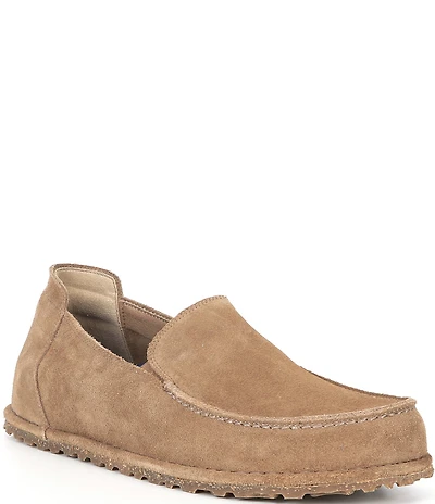 Birkenstock Men's Utti Suede Slip On Moccasin Loafers