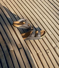 Birkenstock Men's Arizona Oiled Leather Soft Footbed Slide Sandals