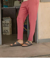 Birkenstock Men's Arizona Oiled Leather Soft Footbed Slide Sandals