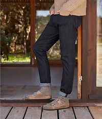 Birkenstock Men's Arizona Oiled Leather Soft Footbed Slide Sandals