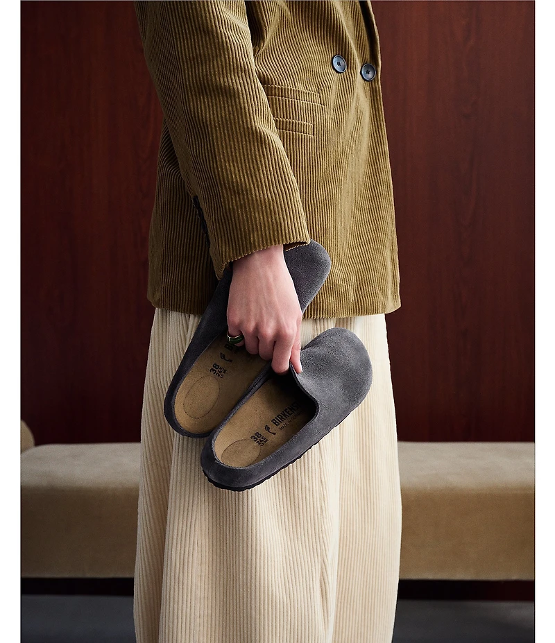 Birkenstock Women's Amsterdam Wrapped Suede Clogs