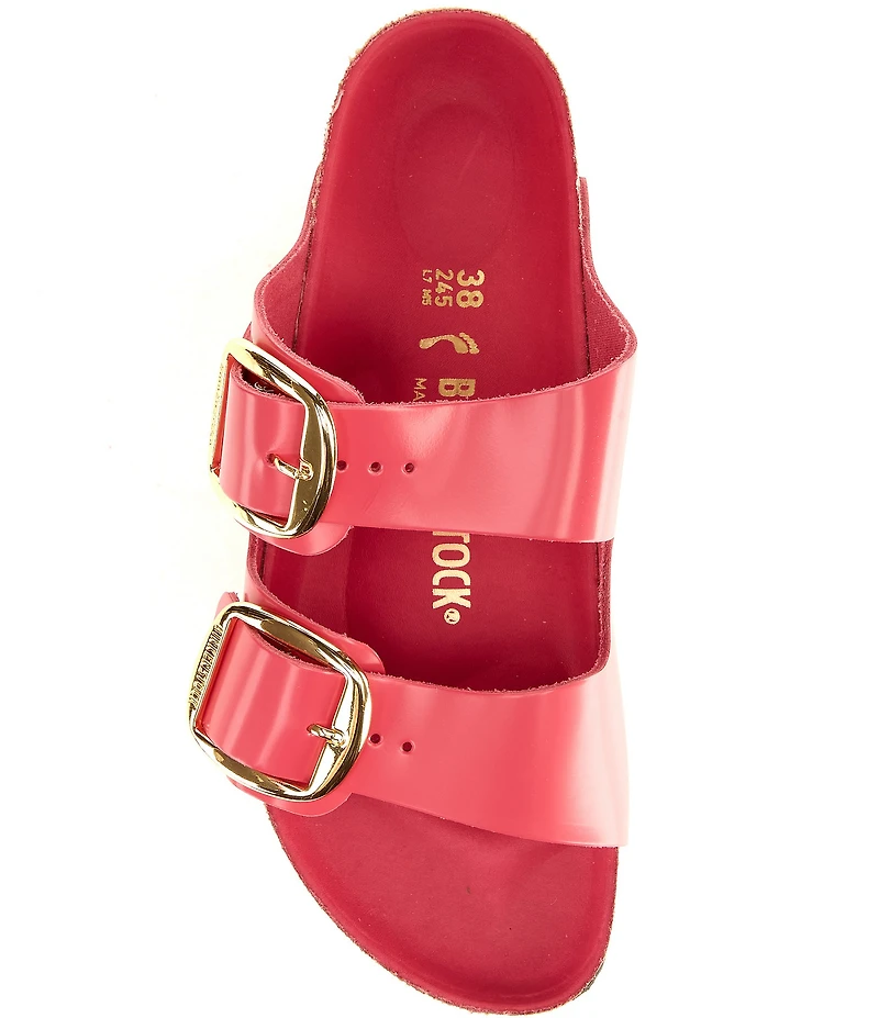 Birkenstock Women's Arizona Big Buckle Hardware High Shine Slide Sandals