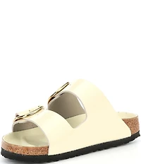 Birkenstock Women's Arizona Big Buckle Hardware High Shine Slide Sandals