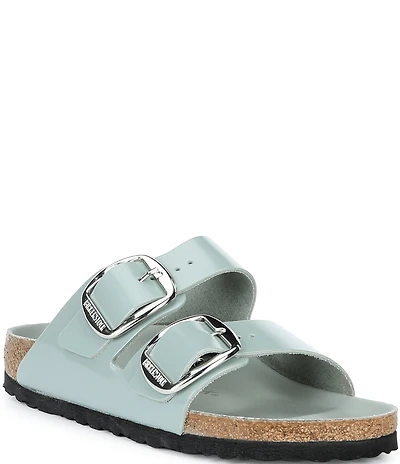 Birkenstock Women's Arizona Big Buckle Hardware High Shine Slide Sandals