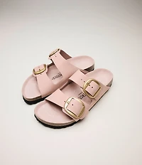 Birkenstock Women's Arizona Big Buckle Printed Footbed Slide Sandals