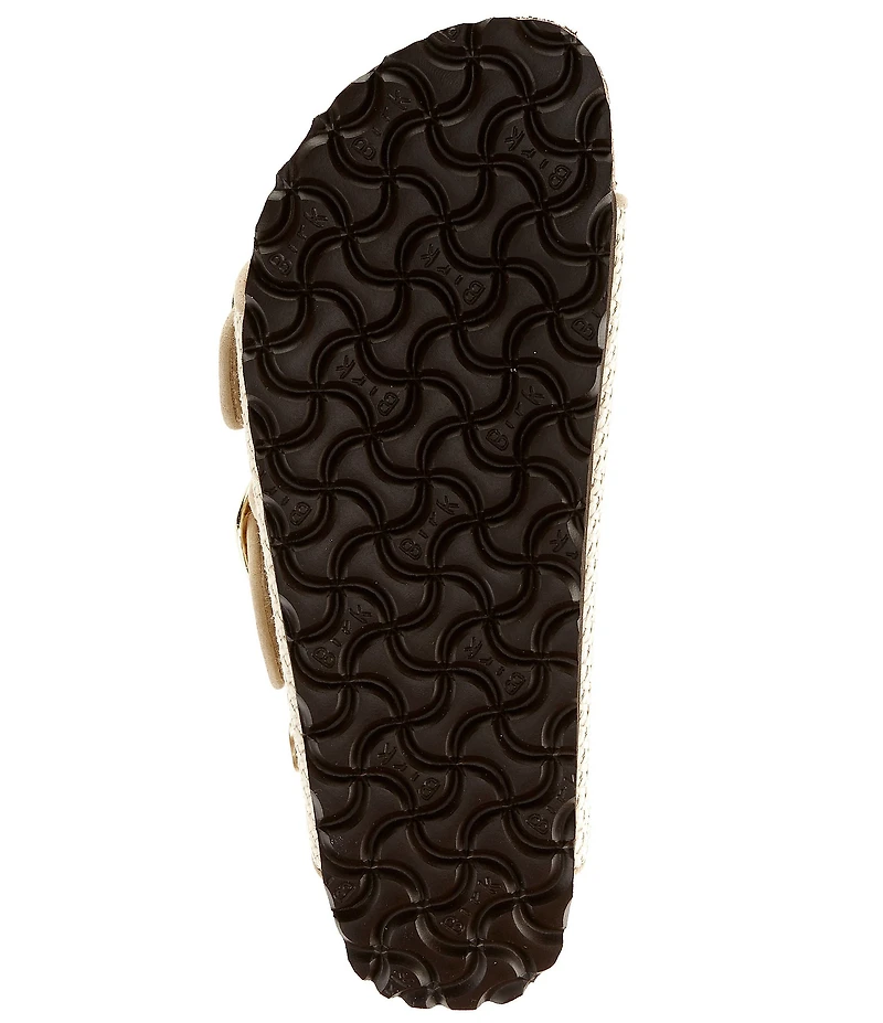 Birkenstock Women's Arizona Big Buckle Raffia Slide Sandals