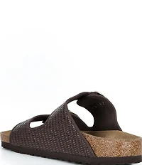 Birkenstock Women's Arizona Big Buckle Raffia Slide Sandals