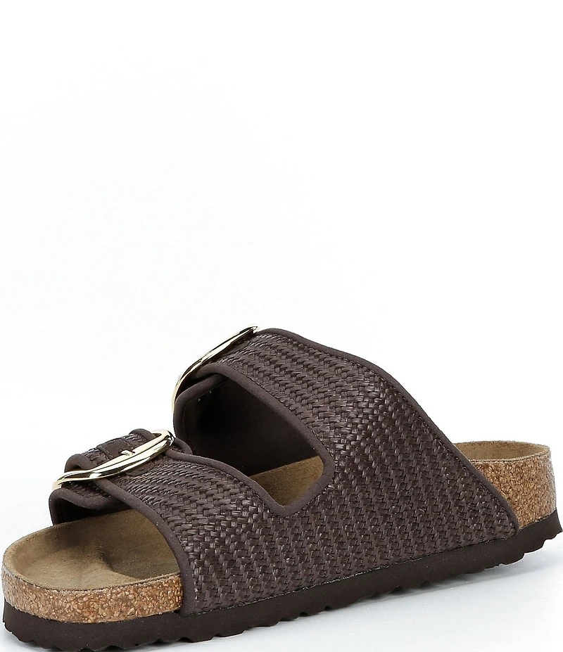Birkenstock Women's Arizona Big Buckle Raffia Slide Sandals